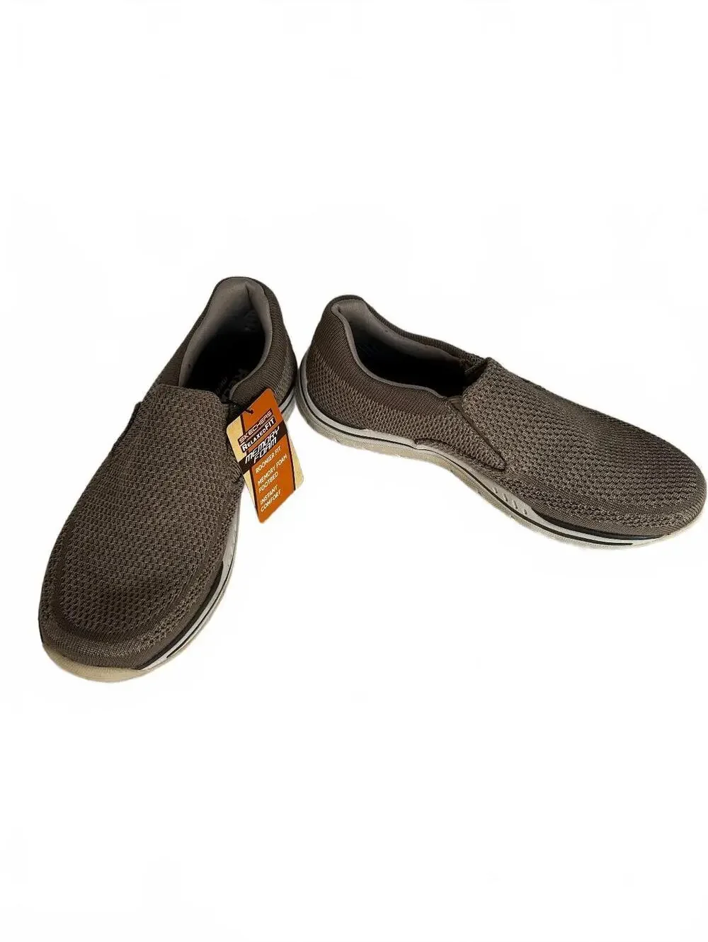 Skechers Expected Gomel Taupe Grey Slip On Men's Size 8 NWT